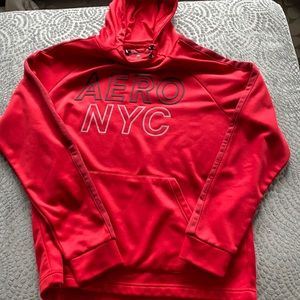 Men’s red Aeropostale hoodie sweatshirt size large